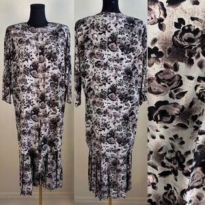 Karin Stevens by Steven Stoller Floral Print Maxi Dress‎ with Jacket Size 10